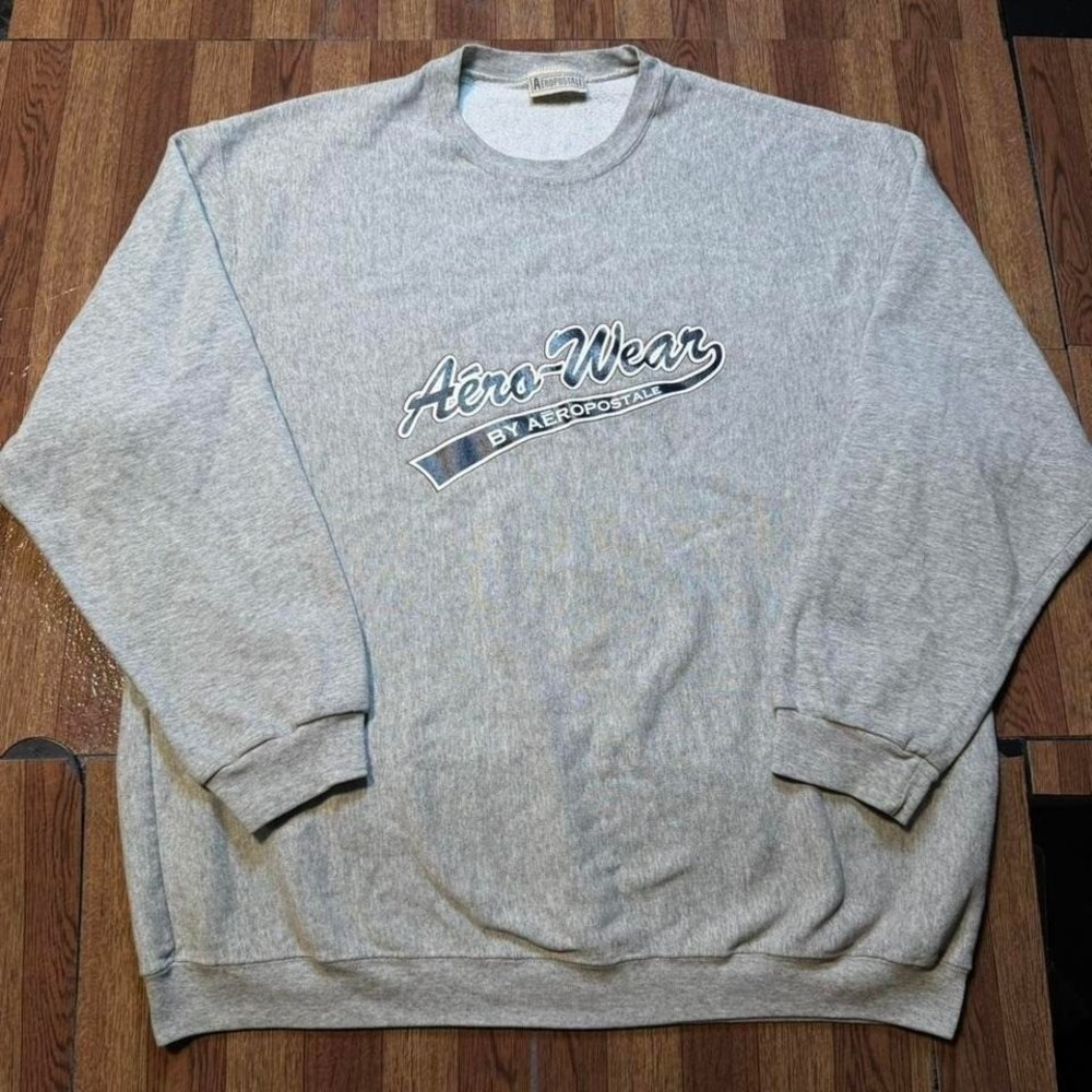 Aeropostale Grey Vintage Y2k Aero Wear Crew Sweatshirt XL